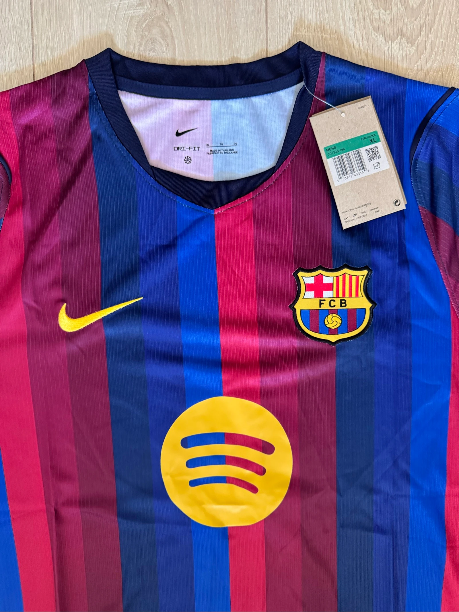 FC Barcelona Nike Spotify Blaugrana shirt – Maat XL – Nieuw met label – photo 2